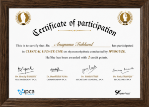 Certificate of Participate